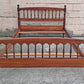 Antique Vintage Reclaimed Salvaged Harden Colonial Style SOLID Cherry Wooden Wood Full Size Bed Head Foot Board Frame Bedframe Set
