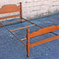 2 Beds Available Vintage Antique Old Reclaimed Salvaged Colonial SOLID Maple Wooden Wood Twin Size Bed Head Foot Board Frame Bedframe Set