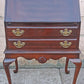 Vintage Antique Old Victorian Queen Anne SOLID Mahogany Slant Front Secretary Desk Shelves Writing Table Drawers