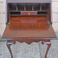 Vintage Antique Old Victorian Queen Anne SOLID Mahogany Slant Front Secretary Desk Shelves Writing Table Drawers