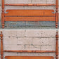 Vintage Antique Reclaimed Salvaged Colonial SOLID Maple Wood Wooden Four Post Poster Bedstead Bedframe Headboard Footboard Set