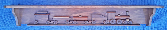 2 Avail Vintage Antique Old Reclaimed Salvaged Handmade Handcrafted Solid Wood Wooden Train Toy Country Wall Decor China Rack Shelf Display