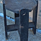 Antique Vintage Old Solid Oak Wood Wooden Octagon Octagonal Lamp End Side Accent Table Plant Stand Stool Chair Arts & Crafts Mission Style