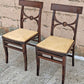 Pair of Antique Vintage Louis Rastetter & Sons Co. "Solid Kumfort" Wooden Folding Foldable Portable Theater Accent Dining Chairs Vinyl Seats