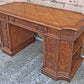 Vintage Antique Thomasville Mid Century Modern Reclaimed Salvaged Solid Wood Wooden Writing Office Studio Bureau Desk Work Table Secretary