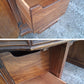 Vintage Antique Thomasville Mid Century Modern Reclaimed Salvaged Solid Wood Wooden Writing Office Studio Bureau Desk Work Table Secretary