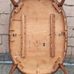 Vintage Antique French Provincial Country "J.B. Van Sciver Co." Old Reclaimed Salvaged SOLID Wood Wooden Dining Room Set Chairs Table Leaf
