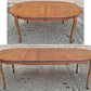Vintage Antique French Provincial Country "J.B. Van Sciver Co." Old Reclaimed Salvaged SOLID Wood Wooden Dining Room Set Chairs Table Leaf