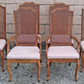 Vintage Antique French Provincial Country "J.B. Van Sciver Co." Old Reclaimed Salvaged SOLID Wood Wooden Dining Room Set Chairs Table Leaf