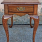 Vintage Antique Old Pennsylvania House Queen Anne Style SOLID Cherry Wood Wooden Accent End Lamp Side Table Nightstand Single Drawer