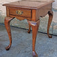 Vintage Antique Old Pennsylvania House Queen Anne Style SOLID Cherry Wood Wooden Accent End Lamp Side Table Nightstand Single Drawer