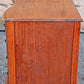 Antique Vintage Old Reclaimed Salvaged Regency Solid Wood Wooden Twin Pedestal Serpentine Writing Office Studio Bureau Desk Kneehole Vanity
