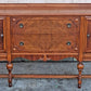 Antique Vintage Old Reclaimed Salvaged Victorian Jacobean Revival SOLID Wood Walnut Wooden Buffet Server Cabinet Sideboard Dresser Drawer