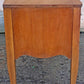 Vintage Antique Old Reclaimed Salvaged Drexel French Provincial Solid Wood Wooden Serpentine Writing Office Studio Desk Kneehole Vanity