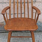 Vintage Antique Old Colonial Windsor SOLID Wooden Spindle Back Side Lounge Accent Arm Chair Armchair