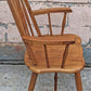 Vintage Antique Old Colonial Windsor SOLID Wooden Spindle Back Side Lounge Accent Arm Chair Armchair
