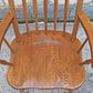 Vintage Antique Old Colonial Windsor SOLID Wooden Spindle Back Side Lounge Accent Arm Chair Armchair