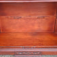 Antique Vintage Mahogany Wood China Cabinet Chippendale Federal Hutch Bookcase Library Display Cupboard Broken Arch Pediment Glass Cabinet