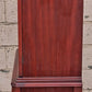 Antique Vintage Mahogany Wood China Cabinet Chippendale Federal Hutch Bookcase Library Display Cupboard Broken Arch Pediment Glass Cabinet