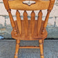Set of 4 Vintage Maple Dining Chairs, Early American Colonial Farmhouse Kitchen Chairs, Wooden Arrow Back Dining Chairs with Heart Cutout