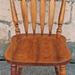 Set of 4 Vintage Maple Dining Chairs, Early American Colonial Farmhouse Kitchen Chairs, Wooden Arrow Back Dining Chairs with Heart Cutout