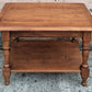 Vintage Antique Colonial Revival Heywood Wakefield Solid Wood Wooden Two Tier Accent Side Nightstand Bedside Table