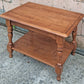 Vintage Antique Colonial Revival Heywood Wakefield Solid Wood Wooden Two Tier Accent Side Nightstand Bedside Table