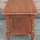 Vintage Antique Colonial Revival Heywood Wakefield Solid Wood Wooden Two Tier Accent Side Nightstand Bedside Table