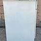 Vintage Antique Mid Century Retro Atomic Era Metal Steel Pantry Bathroom Kitchen Cabinet 1950s White Cracked Ice Formica Top