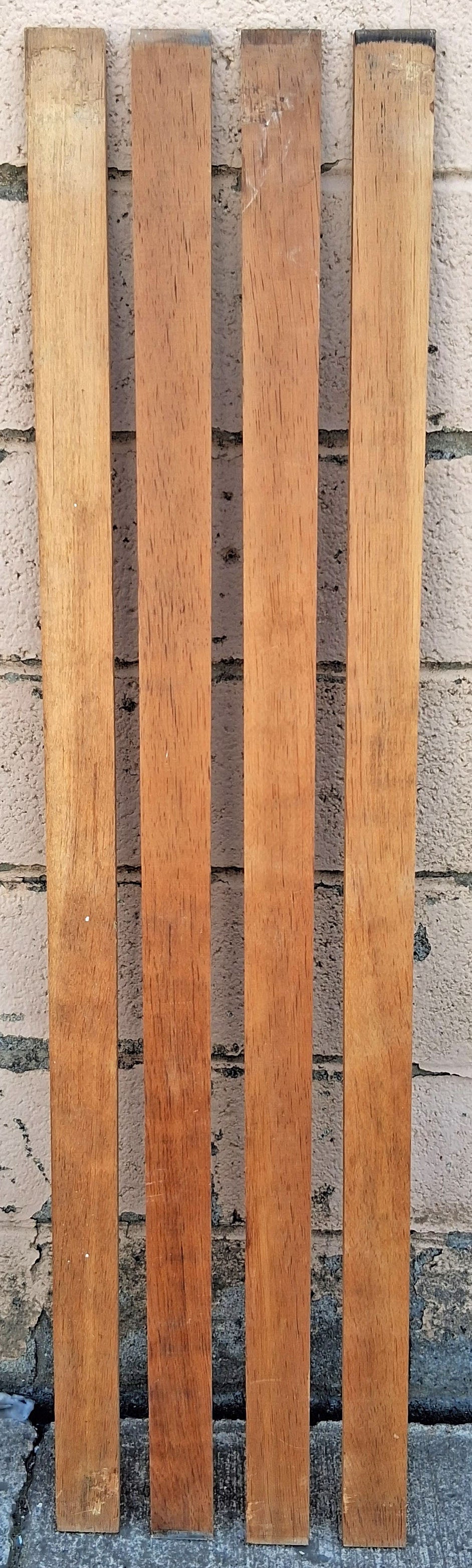 Vintage Antique Ethan Allen Country Cottage White Solid Wood Wooden Ladder Back Full Size Head Foot Board Bedroom Complete Bed Frame Set