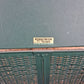 Vintage Antique Old Mid Century Pearl Wick Green Self Ventilating Laundry Hamper Woven Clothes Basket Quilted Floral Padded Vinyl Lid