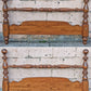 Vintage Antique Old Reclaimed Salvaged Ethan Allen Early American Colonial Maple Wood Wooden Full Size Bedstead Bed Frame Head Foot Board