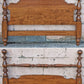 Vintage Antique Old Reclaimed Salvaged Ethan Allen Early American Colonial Maple Wood Wooden Full Size Bedstead Bed Frame Head Foot Board