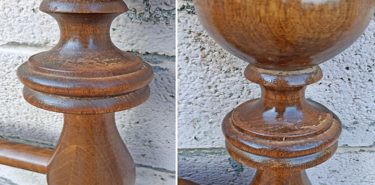 Vintage Antique Old Reclaimed Salvaged Ethan Allen Early American Colonial Maple Wood Wooden Full Size Bedstead Bed Frame Head Foot Board