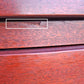 Vintage Antique Mid Century Modern Mahogany Wooden Bow Front Server Credenza Cabinet Commode Sideboard Storage Chest Buffet Entryway Console