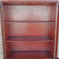 Vintage Antique Old Mid Century Modern Mahogany Wood Bow Front China Glass Display Hutch Bookcase Sideboard Storage Credenza Curio Cabinet