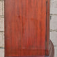 Vintage Antique Old Mid Century Modern Mahogany Wood Bow Front China Glass Display Hutch Bookcase Sideboard Storage Credenza Curio Cabinet