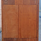 Antique Vintage Old Reclaimed Salvaged Art Deco Solid Wood Wooden Burled Walnut Waterfall Dresser Cabinet Closet Armoire Wardrobe Chifforobe