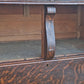 Antique Vintage Reclaimed Salvaged Colonial Edwardian Quartersawn Tiger Oak Wood Wooden Sideboard Buffet Server Beveled Mirror Hutch Cabinet