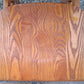 Set of 3 Vintage Antique Reclaimed Salvaged University of Scranton Mid Century Solid Oak Wood Wooden Dining Desk Seat Library Chairs