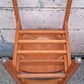 Set of 3 Vintage Antique Reclaimed Salvaged University of Scranton Mid Century Solid Oak Wood Wooden Dining Desk Seat Library Chairs