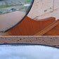 Antique Vintage Old Reclaimed Salvaged Art Deco Waterfall Solid Wood Wooden Walnut Bedroom Dresser Chest of Drawers 3 Drawer Mirror Vanity