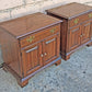 Pair Matching Vintage Traditional Pennsylvania House Limited Edition Solid Wood Cherry Storage Bedroom Set Nightstands Bedside Cabinets
