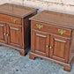 Pair Matching Vintage Traditional Pennsylvania House Limited Edition Solid Wood Cherry Storage Bedroom Set Nightstands Bedside Cabinets