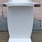 Vintage Antique Primitive Rustic Farmhouse Country Retro Solid Wood Wooden Painted White Accent Plant Stand End Tier Table Nightstand Shelf