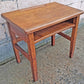 Antique Vintage Country Primitive Small Solid Wood Childrens Student Desk Schoolhouse Table Shelf Educational Historic Classroom Memorabilia