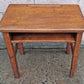 Antique Vintage Country Primitive Small Solid Wood Childrens Student Desk Schoolhouse Table Shelf Educational Historic Classroom Memorabilia