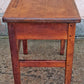 Antique Vintage Country Primitive Small Solid Wood Childrens Student Desk Schoolhouse Table Shelf Educational Historic Classroom Memorabilia