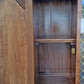 Vintage Antique Colonial Hale Company Solid Wood Scalloped Sliding Glass Door 2 Piece China Cabinet Hutch Buffet Server Dining Furniture