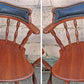 Pair of Vintage Antique Frederick Duckloe Bros Swivel Barstools Colonial Reproductions Wood Counter Height Seating Pub Tavern Windsor Chairs